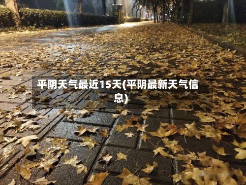 平阴天气最近15天(平阴最新天气信息)