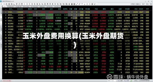 玉米外盘费用换算(玉米外盘期货)-第2张图片