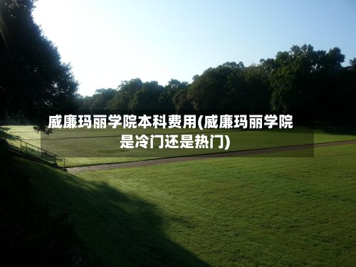 威廉玛丽学院本科费用(威廉玛丽学院是冷门还是热门)