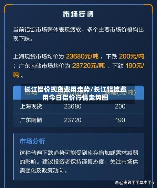 长江铝价现货费用走势/长江铝锭费用今日铝价行情走势图-第3张图片