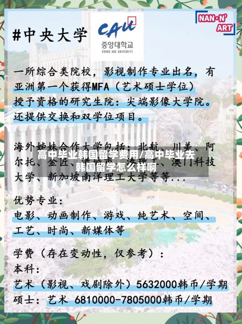 高中毕业韩国留学费用/高中毕业去韩国留学怎么样啊