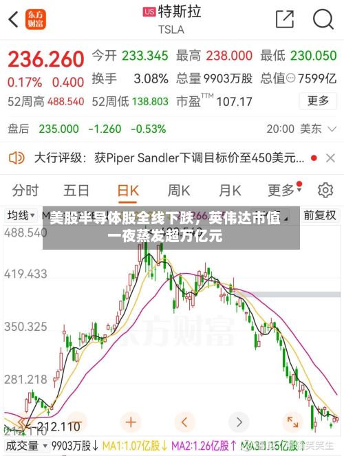 美股半导体股全线下跌，英伟达市值一夜蒸发超万亿元-第3张图片