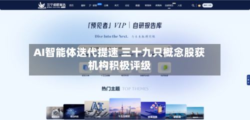 AI智能体迭代提速 三十九只概念股获机构积极评级-第2张图片