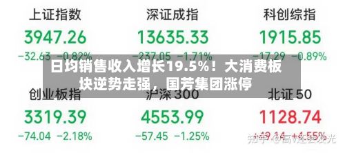 日均销售收入增长19.5%！大消费板块逆势走强，国芳集团涨停-第2张图片