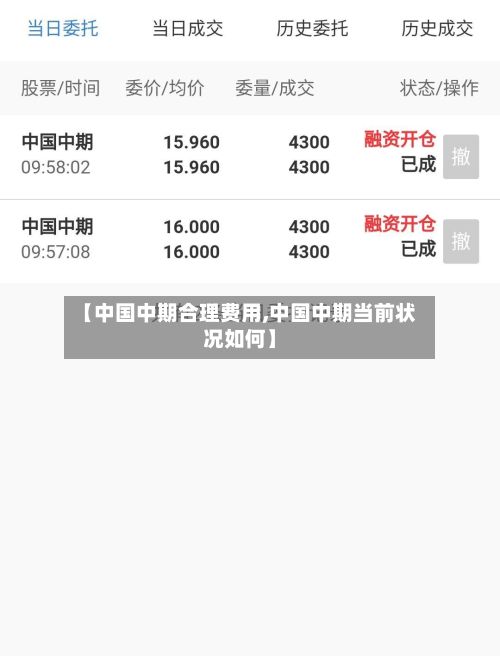 【中国中期合理费用,中国中期当前状况如何】