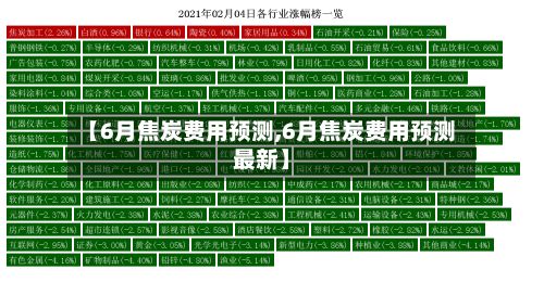 【6月焦炭费用预测,6月焦炭费用预测最新】