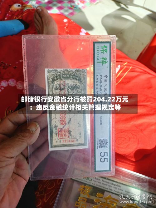 邮储银行安徽省分行被罚204.22万元:违反金融统计相关管理规定等-第2张图片
