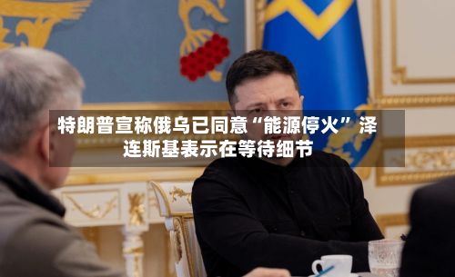 特朗普宣称俄乌已同意“能源停火” 泽连斯基表示在等待细节-第2张图片