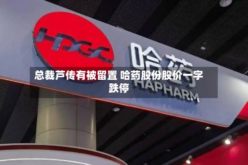 总裁芦传有被留置 哈药股份股价一字跌停-第1张图片