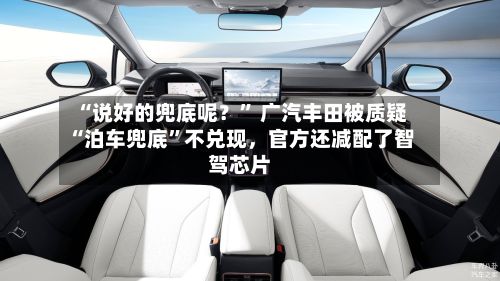 “说好的兜底呢？” 广汽丰田被质疑“泊车兜底”不兑现，官方还减配了智驾芯片-第2张图片