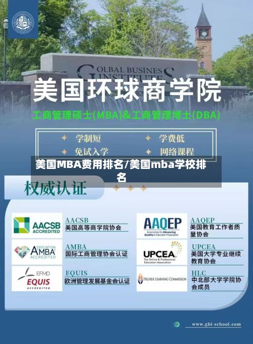 美国MBA费用排名/美国mba学校排名