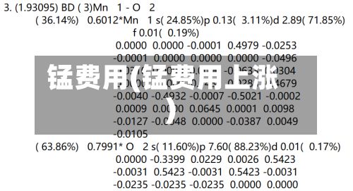 锰费用(锰费用上涨)-第2张图片