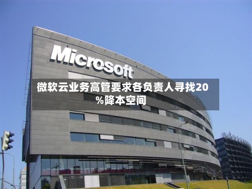 微软云业务高管要求各负责人寻找20%降本空间-第1张图片