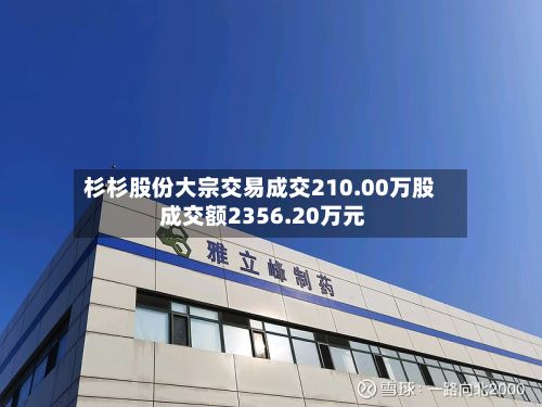 杉杉股份大宗交易成交210.00万股 成交额2356.20万元-第2张图片