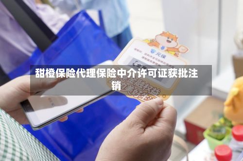 甜橙保险代理保险中介许可证获批注销