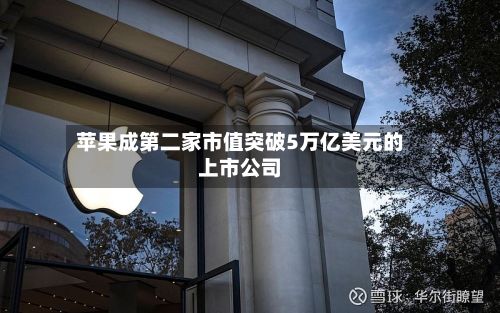 苹果成第二家市值突破5万亿美元的上市公司