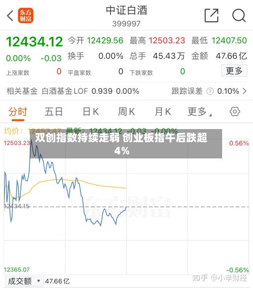 双创指数持续走弱 创业板指午后跌超4%-第2张图片