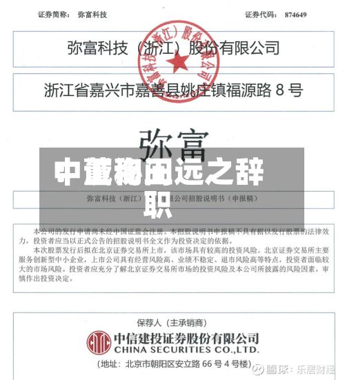 中诚询问：董秘王远之辞职-第2张图片