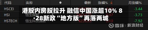 港股内房股拉升 融信中国涨超10% 8·28新政“地方版”再落两城-第1张图片