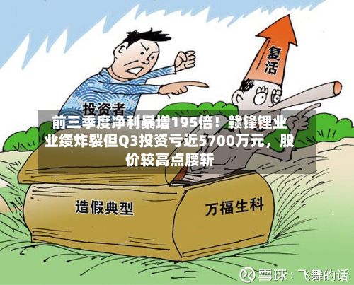 前三季度净利暴增195倍！赣锋锂业业绩炸裂但Q3投资亏近5700万元，股价较高点腰斩