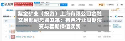 紫金矿业（投资）上海有限公司金融交易部副总监卫来：有色行业周期演变与套期保值实践-第2张图片