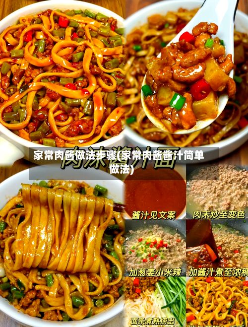 家常肉酱做法步骤(家常肉酱酱汁简单做法)