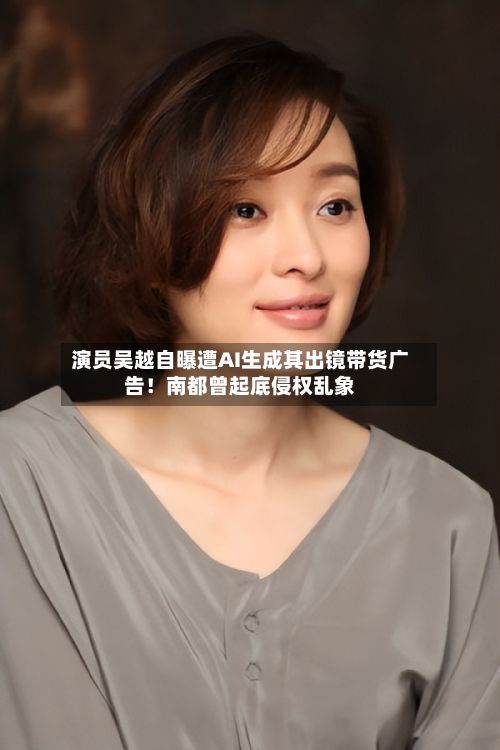 演员吴越自曝遭AI生成其出镜带货广告!南都曾起底侵权乱象-第2张图片