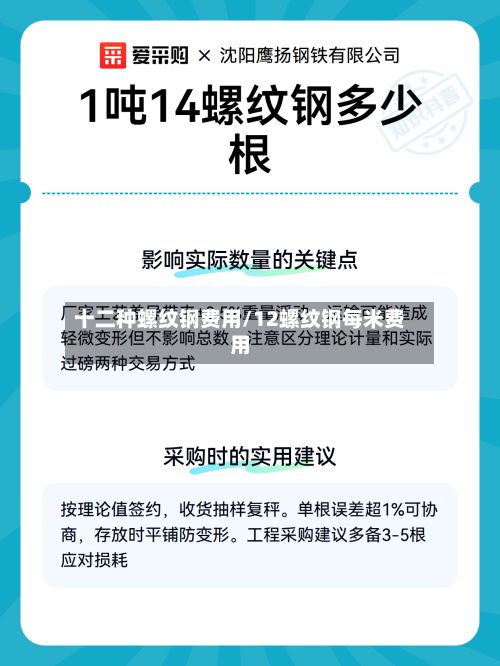 十二种螺纹钢费用/12螺纹钢每米费用
