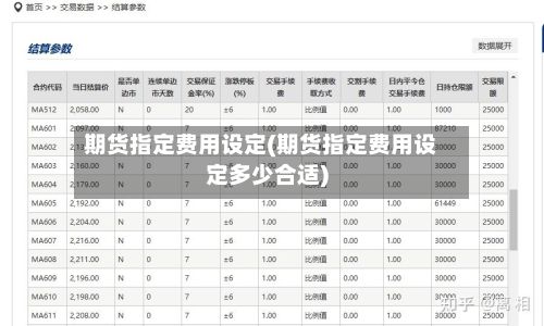期货指定费用设定(期货指定费用设定多少合适)-第3张图片