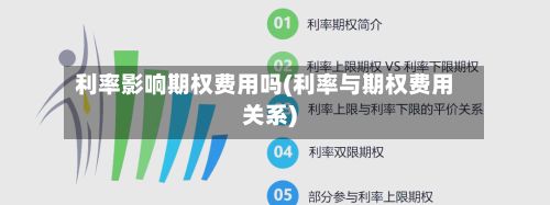 利率影响期权费用吗(利率与期权费用关系)-第3张图片