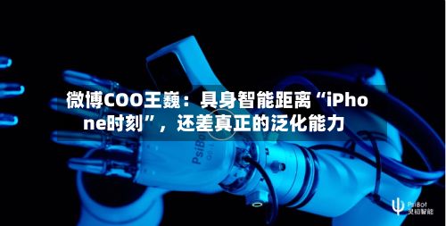微博COO王巍：具身智能距离“iPhone时刻”，还差真正的泛化能力-第2张图片