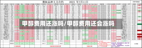 甲醇费用还涨吗/甲醇费用还会涨吗-第2张图片