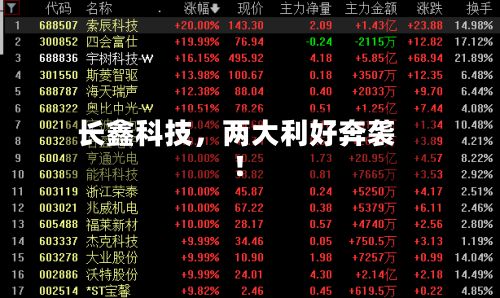 长鑫科技，两大利好奔袭！-第2张图片