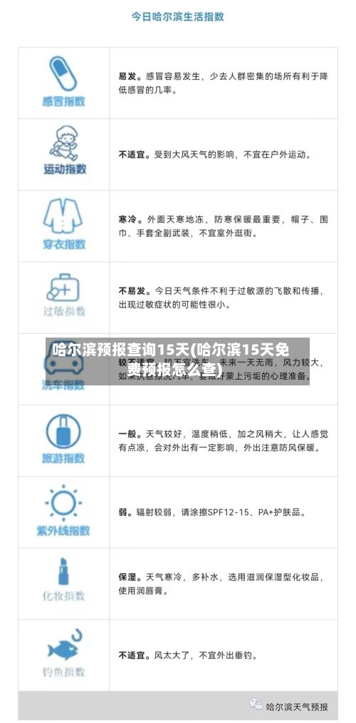 哈尔滨预报查询15天(哈尔滨15天免费预报怎么查)-第2张图片
