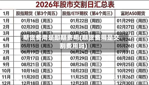 期货费用是即期费用(期货费用是交割费用吗)-第3张图片