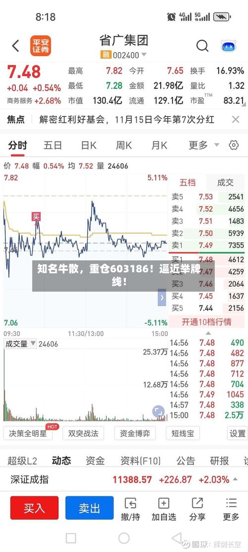 知名牛散	，重仓603186！逼近举牌线！-第2张图片