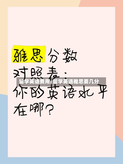 留学英语费用/留学英语雅思要几分