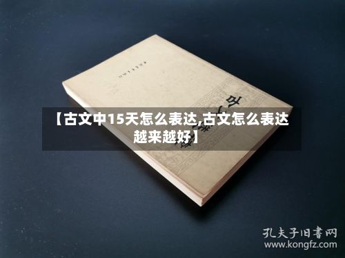 【古文中15天怎么表达,古文怎么表达越来越好】-第2张图片