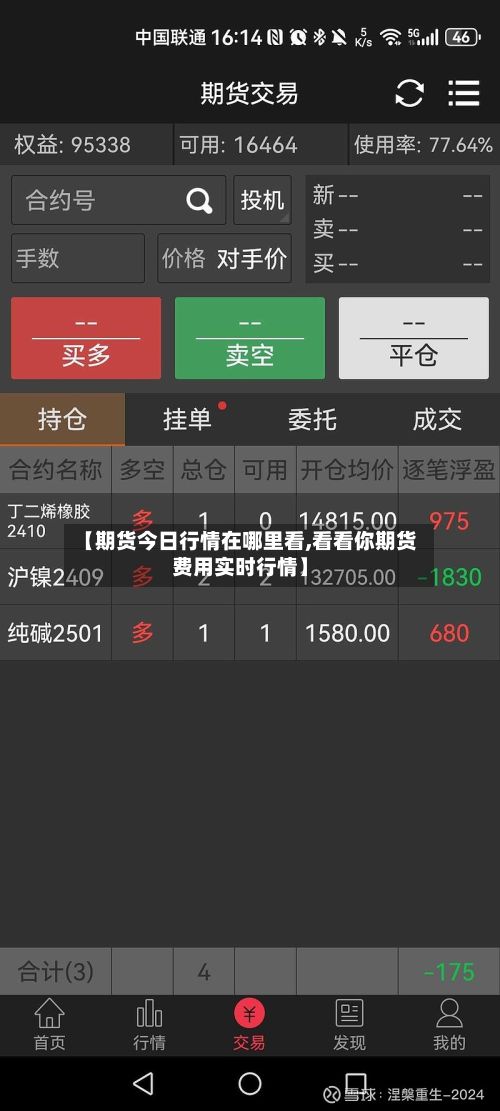 【期货今日行情在哪里看,看看你期货费用实时行情】