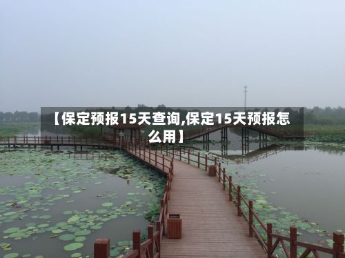 【保定预报15天查询,保定15天预报怎么用】
