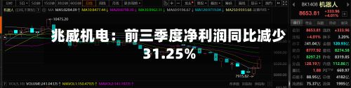 兆威机电：前三季度净利润同比减少31.25%