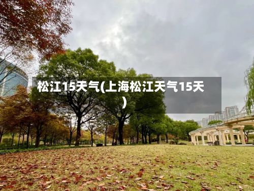 松江15天气(上海松江天气15天)-第2张图片