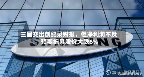 三星交出创纪录财报，但净利润不及预期拖累股价大跌6%-第3张图片