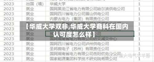 【华威大学双非,华威大学商科在国内认可度怎么样】