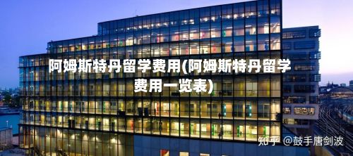 阿姆斯特丹留学费用(阿姆斯特丹留学费用一览表)-第2张图片