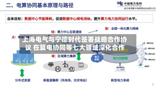 上海电气与宁德时代签署战略合作协议 在算电协同等七大领域深化合作-第2张图片