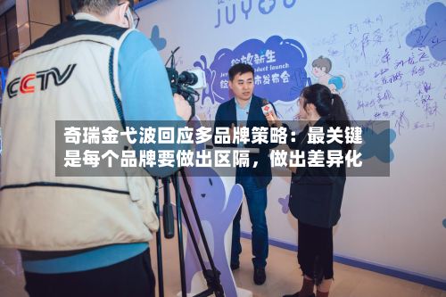 奇瑞金弋波回应多品牌策略：最关键是每个品牌要做出区隔	，做出差异化-第3张图片