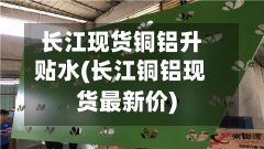 长江现货铜铝升贴水(长江铜铝现货最新价)