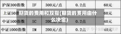 期货的费用和股指(期货的费用由什么决定)
